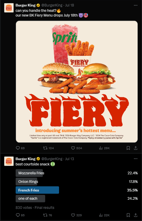 Burger King is not only the culinary king but also the king of creativity and social media management.