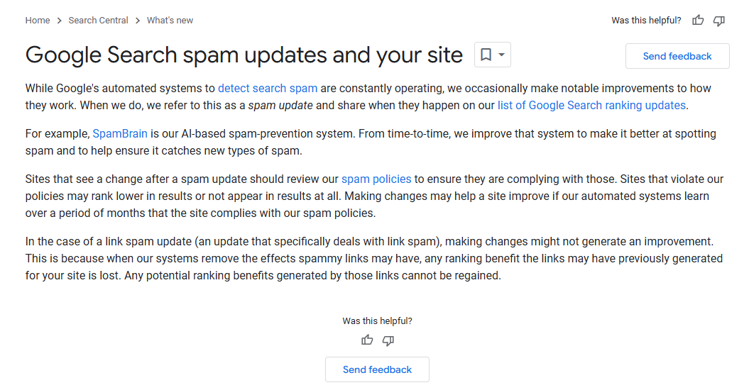 June 2024 Spam Update