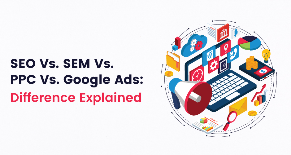 Difference between SEO and SEM, PPC and Google Ads
