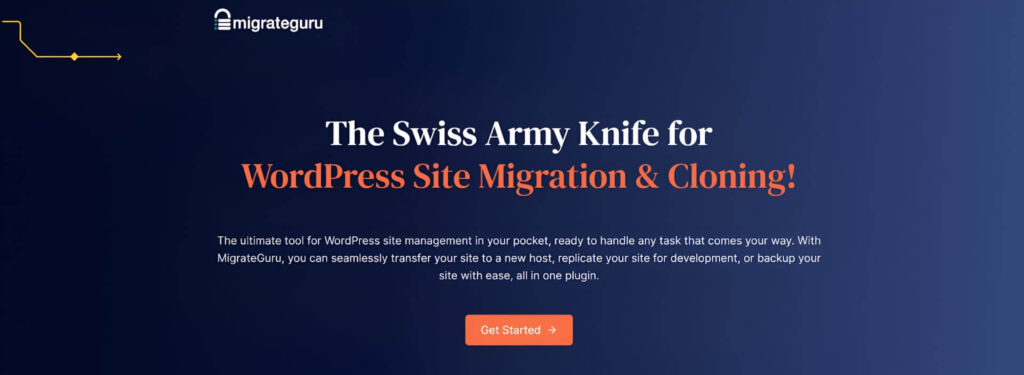 Migrate Guru - free WordPress migration plugin