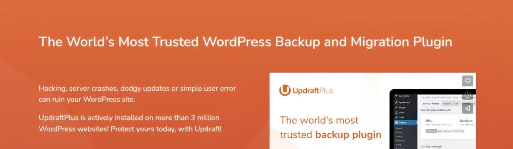 Migrate your WordPress website for free with UpdraftPlus