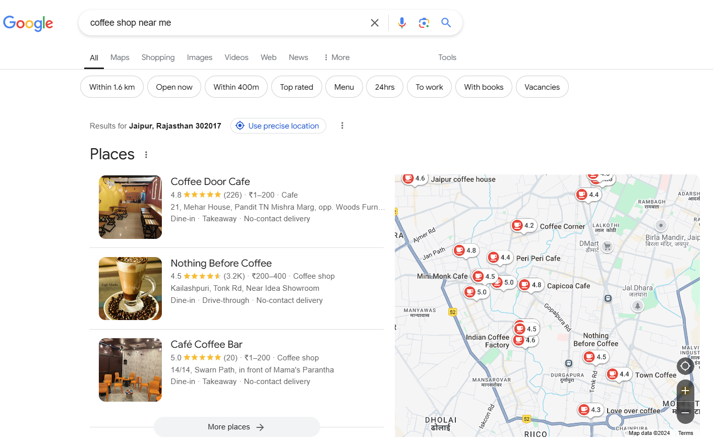 Google My Business listings